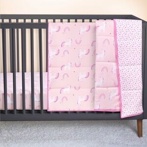 Little Star 100% Organic Cotton 3 Piece Unicorn Dreams
3 Piece Crib Bedding Set